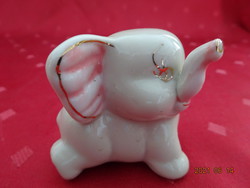 German porcelain elephant with pink ears, height 5 cm. He has!