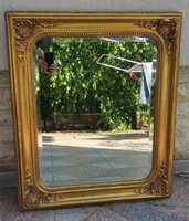 Antik 1800 As évek laparany keret tükör ,fakeret, fazettàs-csiszolt tükör, Biedermeier,