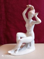 Aquincum porcelain combing blue! nude with eyes,