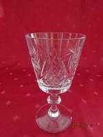 Crystal glass with base - wine, height 13.5 cm. He has!