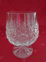 Crystal glass cognac glass, height 11 cm, diameter 6 cm. He has!