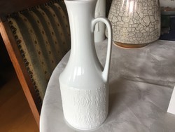 Royal KPM porcelán váza, kézimunka, 20 cm-es
