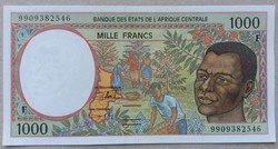 Közép-afrikai Államok 1000 Francs 1994 UNC
