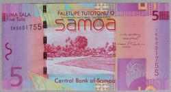Nyugat-Szamoa 5 Tala 2008 UNC