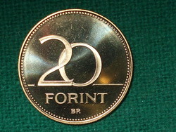 20 Forint 2005! Only 7,000 pcs. ! Mirror beat! It was not in circulation! It's bright!