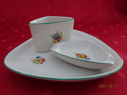 Raven house porcelain smoking set with green border. He has!