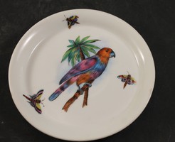 Ó-herendi 1800-as évekbeli szignált madaras tányér  755