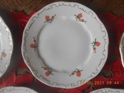 Zsolnay porcelán Barackvirág mintás süteményes tányér