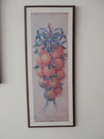 Mediterranean style wall picture with oranges