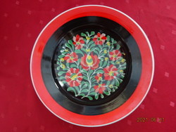 Hollóház porcelain, hand-painted wall plate - deep plate, diameter 24 cm. He has!