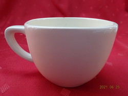 Italian porcelain, white, rectangular coffee cup. He has!