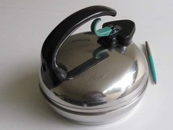 Fissler, NSZK retro "fütyülős" teafőző, teáskanna/vízforraló (1 kg) - nemet design tárgy