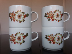 4 pcs lowland porcelain 'icu' patterned mug