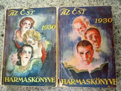 1930 Az Est hármaskönyve 2 db férfi könyv + nő könyv