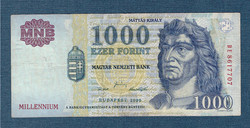 2000 1000 Forint DE sorozat  Millennium VF