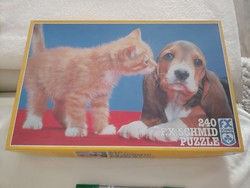 Kutya macska cica   puzzle    240 dbos