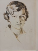BAJOR ÁGOST Portré 1930.