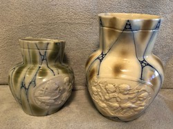 Antique Zsolnay pair of jugs.