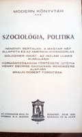 Modern könyvtár II. kötet, Szociológia, politika. Budapest 1911.