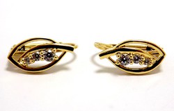 Gold earrings with stones (zal-au98083)
