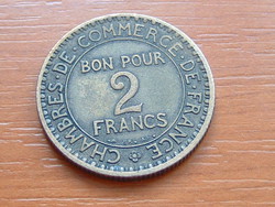 FRANCIA 2 FRANCS FRANK 1921 Bőségszaru, Réz 90-70% Ón 10-30% 10% Alumium #
