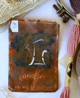 Antik réz monogram sablon, hímzéshez, kelengyéhez, gyűjteménybe Nr.3.