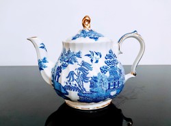 Sadler faience blue pattern teapot
