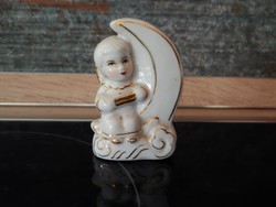 Little girl sitting on moon porcelain rarity