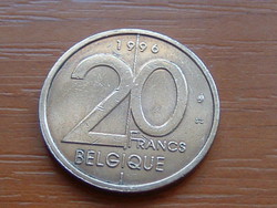 BELGIUM BELGIQUE 20 FRANK FRANCS 1996 King Albert II 92% Copper, 6% nickel, 2% aluminium #