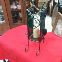 Wrought iron candle holder