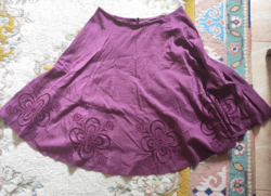 Wrap cotton silk (silk) skirt