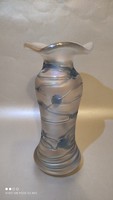 Ferdinand von Poschinger irizáló üveg váza Eduard Georg Benedikt