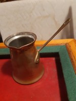 Masszív antik réz kávé kiöntő
