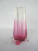 Retro pink üveg váza