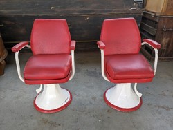Retro barber chairs
