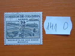 KOLUMBIA COLOMBIA 10 C 1954-es légiposta - helyi motívumok 141.O