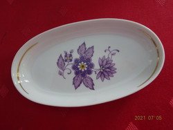 Raven house porcelain, purple floral centerpiece, length 13 cm. He has!