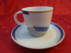 Thomas German porcelain coffee cup + placemat. He has!