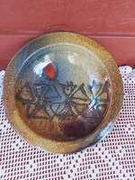 Retro Sarkad kerámia falitányér tányér