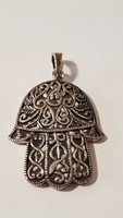 Marokkói Hamza / Fatima keze 925 nagy ezüst medál