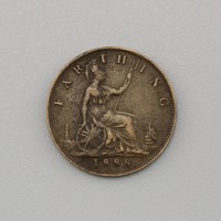 1 Farthing Coin 1888 - Victoria, Egyesült Királyság