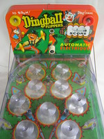 Lemezárugyári retro játék tivoli flipper lemezjáték Dingball