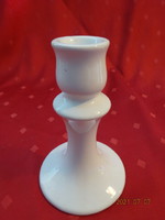 Glazed ceramic candle holder, height 12.5 cm. He has!