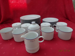 Friesland quality German porcelain, breakfast set for eight people + sugar bowl and milk spout. He has