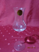 Glass cup with base, Italian crystal brandy glass, height 17 cm. He has!