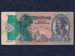 Háború előtti sorozat (1936-1941) nyilaskeresztes krumplinyomatos 20 Pengő bankjegy 19 (id51546)