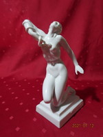 Herend porcelain figurine, cleopatra with the snake. Height 24 cm. He has!