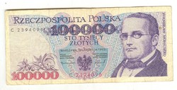 100000 zloty zlotych 1993 Lengyelország