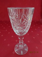 Crystal glass with base, height 15.5 cm. He has!