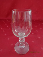 Glass goblet, height 14 cm, diameter 4.5 cm. He has!
